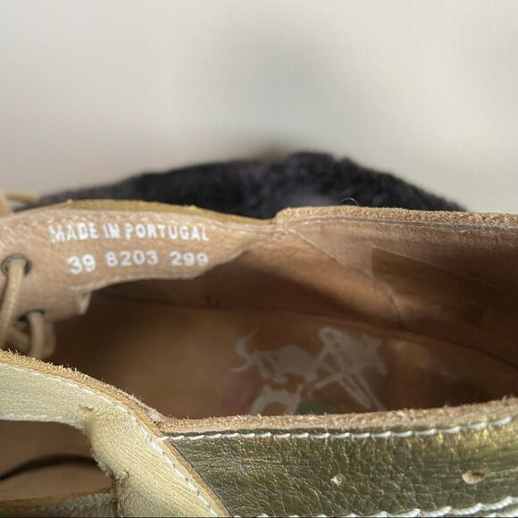 DKODE NWOT Lace Up Mary Jane Peep Toe Heels Two Toned Green Size 37 - Picture 6 of 7